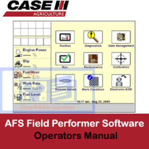 Case IH Tractor AFS Field Performer Software Manual for Large Operators Manual
