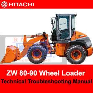 With This Original Factory Technical Manual The Technician can Find and Solve any problems encountered in the operation of your Hitachi Wheel Loader Models of :  ZW 80-90